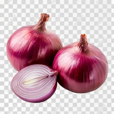 Slice of onions, Dum Aloo Onion ring Red onion isolated in white background